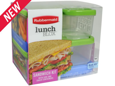 Check out Rubbermaid's new LunchBlox™ Sandwich Kit. (Photo: Rubbermaid website.)